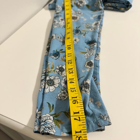 J. Jill Top Medium Petite Stretch Boat Neck Blue Floral Boho Bloomcore Casual - Picture 14 of 14